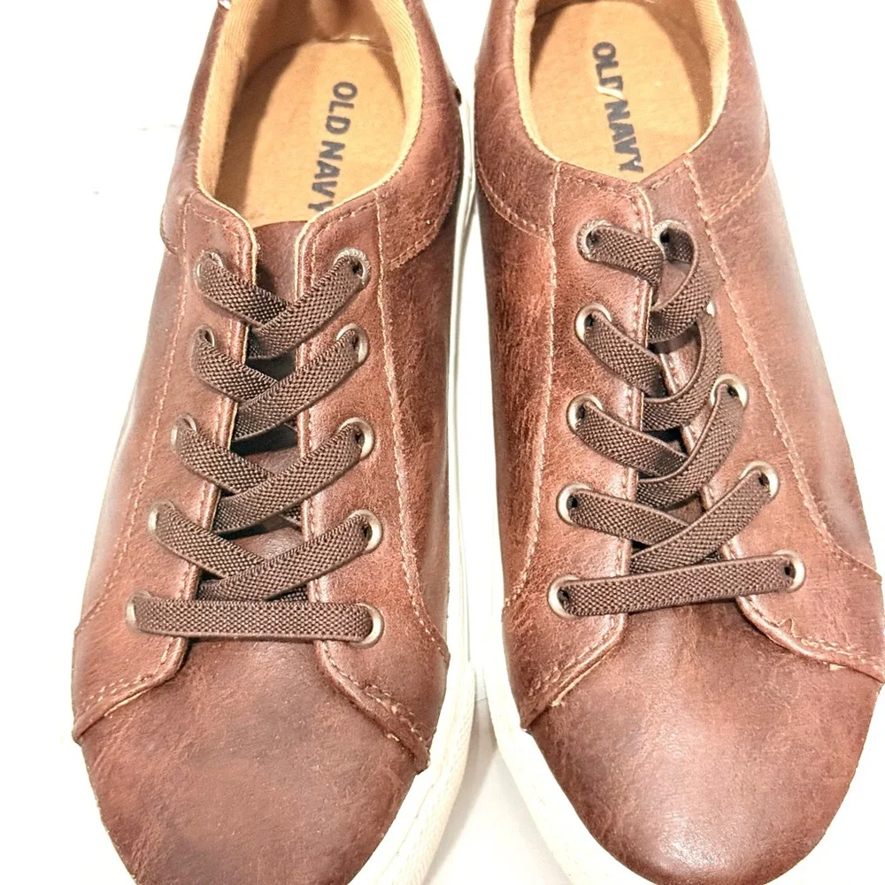 Every day sneak boys Casual Brown Leather-Style Sneakers 3/22‎